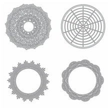 Круг Мандала колеса Frilly Рамка Металлическая прорезной трафарет для окраски ручная работа Скрапбукинг декорирование тиснение поставщик ремесло высечки