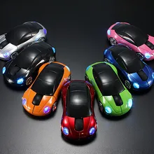 Компьютерные аксессуары 2,4 ГГц 3D оптическая беспроводная мышь Мыши Автомобильный приемник формы USB для ПК ноутбука