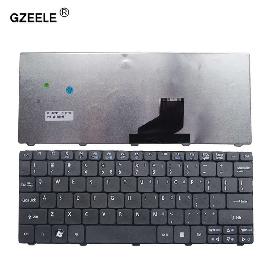 

GZEELE English Laptop Replace Keyboard Fit For Acer Aspire One 521 522 533 532 D255 D255E D257 D260 D270 VCY57 US NEW KEYBOARD