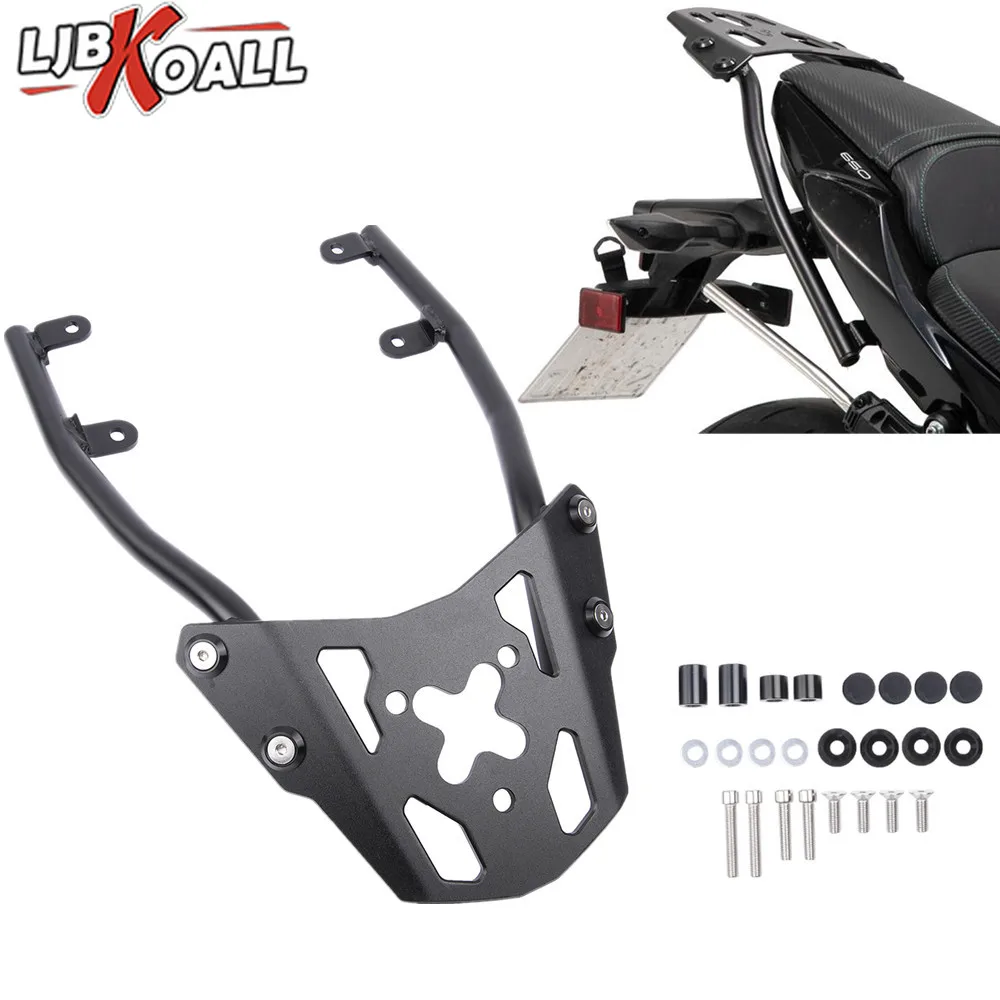 Черный Алюминиевый задний багажник для мотоцикла кронштейн крыла Kawasaki Z650 Ninja 650