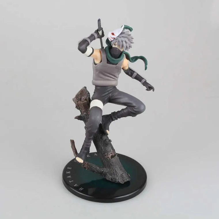 

Anime Naruto Hatake Kakashi Dark Second Generation Ver PVC Action Figure Collectible Model doll toy 21cm