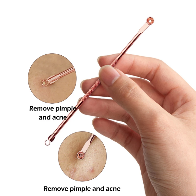 4 шт., пинцет для удаления угрей и прыщей, очиститель пор, лечение акне, экстрактор, уход за кожей лица