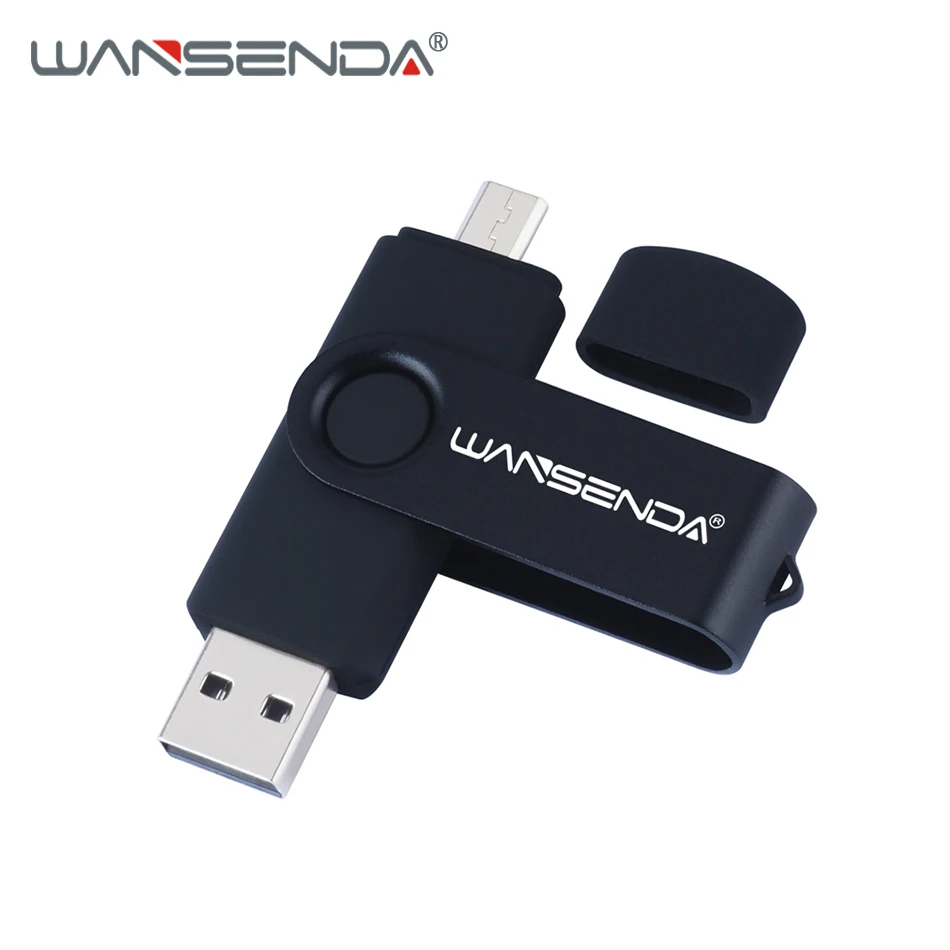 USB флеш накопитель WANSENDA 128 ГБ 64 для телефонов Android OTG 32 16 2 0 флешка 8 4 Гб полная