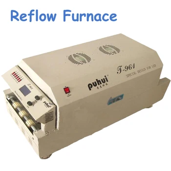 

1pc 220V Reflow Furnace 6 Temperature Zone Channel Reflow Welder Micro SMT Intelligent Infrared Reflow Welder T-961