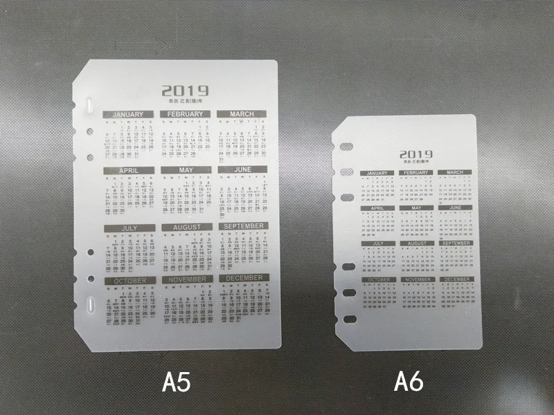 Год календарь милый школьный 6 отверстий PP индексный разделитель для девочки дневник Переплетчик еженедельник блокноты канцелярские товары, А5 А6