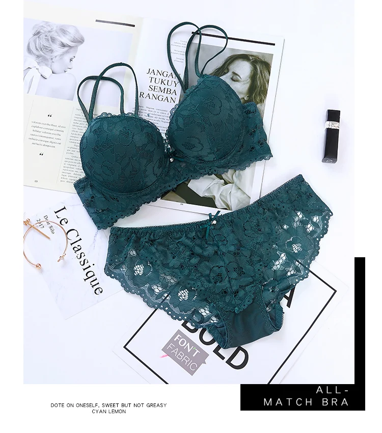 Женский комплект кружевного нижнего белья размеры 2018|set lingerie|bra panty setbra set |