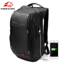 Kingsons Männer rucksack schulranzen 15 “17” Laptop Rucksack Externe USB Lade Frauen Rucksäcke für mädchen reisen Wasserdichte Taschen männer
