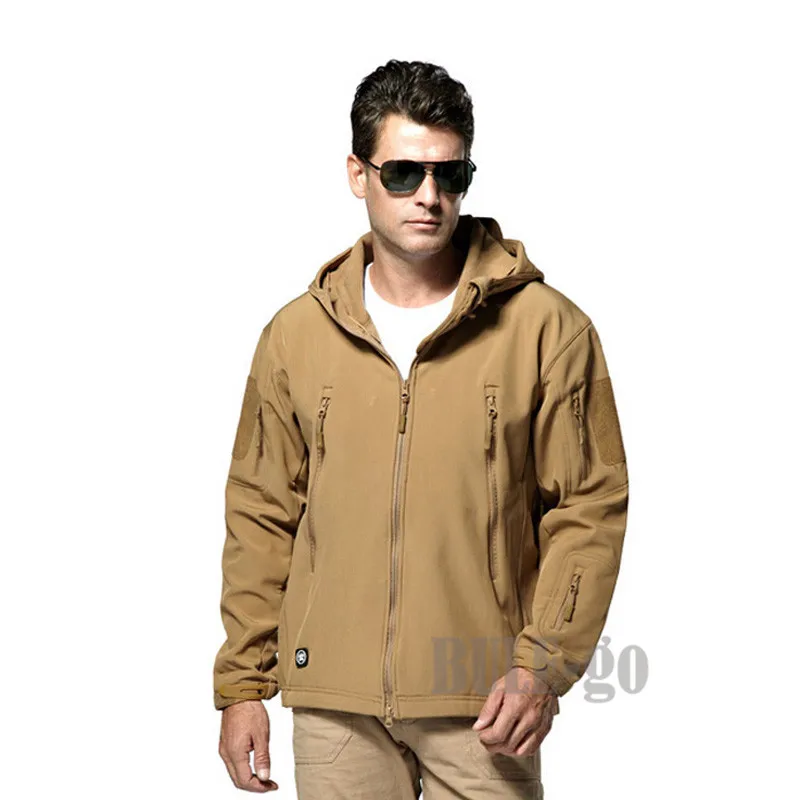Акулья кожа Softshell V4.0 Военная тактическая куртка мужская водонепроницаемая