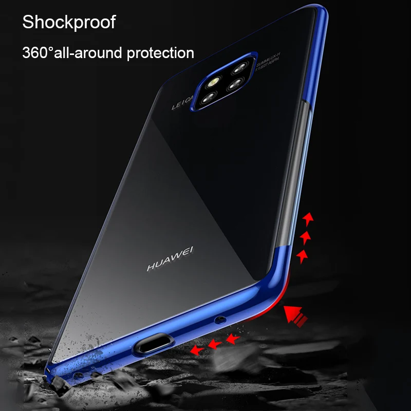 Чехол для huawei mate 20 Pro, мягкий силиконовый чехол, прозрачное покрытие, бампер, чехол для huawei mate 20/mate 20pro, чехол