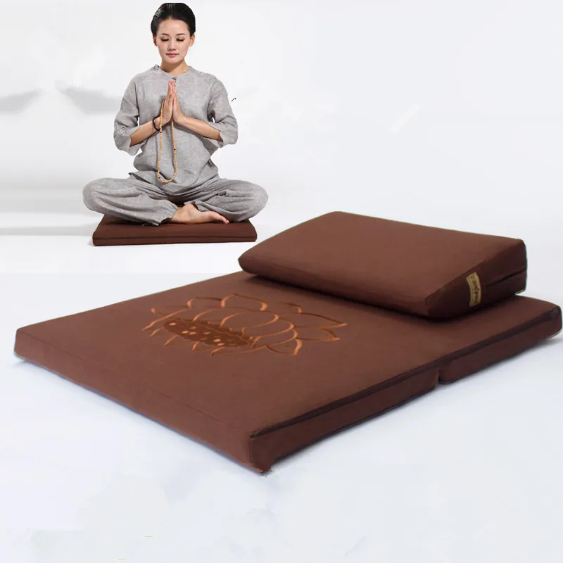 Deluxe Zafu и Забутон комплект из 2 частей Йога/подушки для медитации квадратный 60/70/80