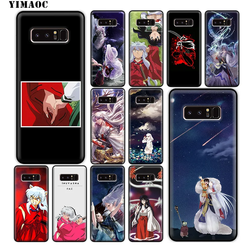 YIMAOC Inuyasha Anime Japan Soft Silicone Case for Samsung Galaxy Note 10 Plus 9 8 A9 A8 A6 2018 A5 A3 2017 2016 |
