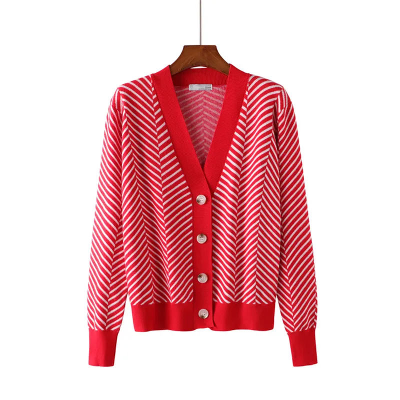 2019 New Spring Autumn Women Knitted Cardigan Fashion Elegant Outside Ladies Knitwear Coat Loose Long-Sleeved Female Tops Lj353