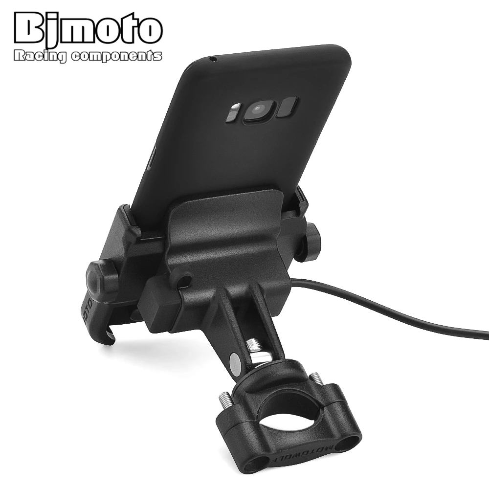  BJMOTO Aluminium Bike Fahrrad Handy Halter ATV Motorrad Lenker Montieren Griff Telefon Unterstützun