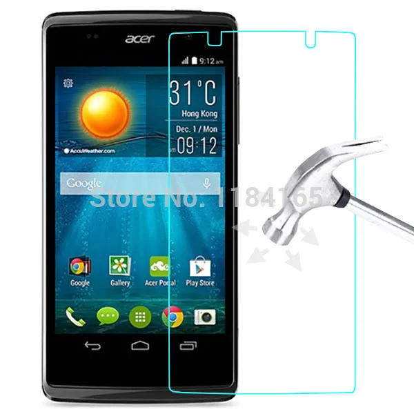 

0.3mm Safety Front LCD Tempered Glass Film for Acer Liquid Z500 LCD Screen Protector pelicula de vidro Guard with strong box