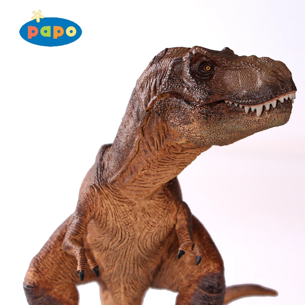 PAPO 2005 приседающий тираннозавр классический древние создания Имитация животных Коллекция игрушек динозавр