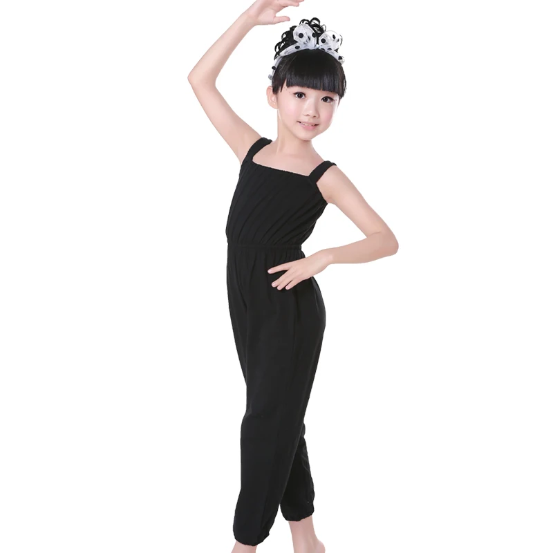 

Kids Jumpsuit Overalls Running Pants Elastic Waist Playsuit Camisole Straps Sports Wear Fitness Clothing