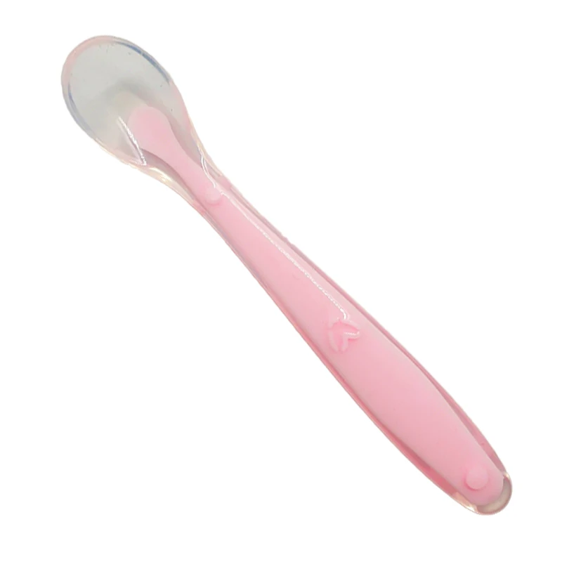 Pink Spoon 5 шт./компл. симпатичная детская одежда для девочек с героями мультфильмов Еда посуда для детей с суповую тарелку, производство Китай для детей ясельного возраста, посуда для кормления c изображением животных, из детские, для малышей тренировочные чаша ложка Вилка - Цвет: Pink Spoon