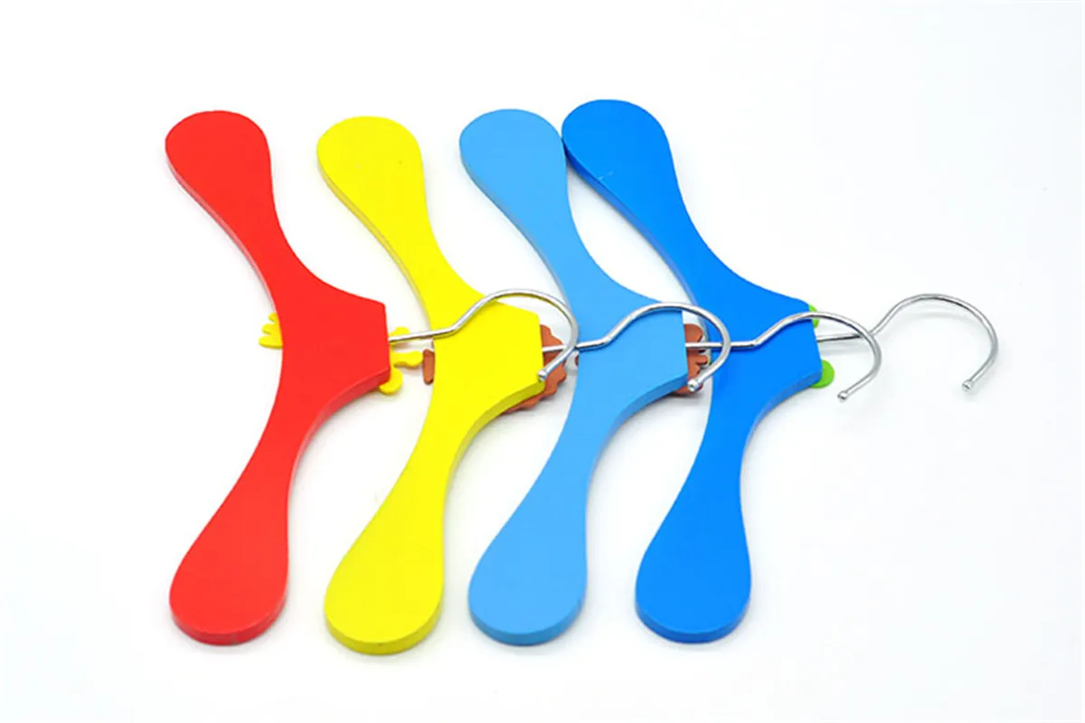 20 قطع الحيوانات الكرتون خشبية الأطفال الطفل خزانة الملابس السراويل الشماعات رف حامل الاطفال معطف هوك