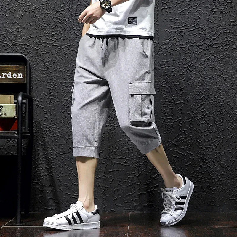 Zogaa новые мужские джоггеры брюки длиной до щиколотки Лето 2019 Горячие мужские штаны карго с карманами мужские летние уличные повседневные