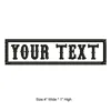 4 inches wide Rectangular custom name text  iron on patches sew on bagde military patches for clothing bag ► Photo 2/6