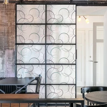 60*200 см/лот без клея самоклеящаяся пленка для окон матовый пятнистый статичный клеящийся для личного пространства стеклянные наклейки круг ванная комната CW37