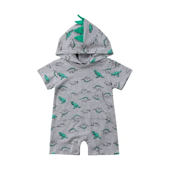 

Newborn Infant Kid Baby Boy Girl Clothing Romper Hooded Cotton Short Sleeve Jumpsuit Clothes Outfit Bbay Boys 0-24M