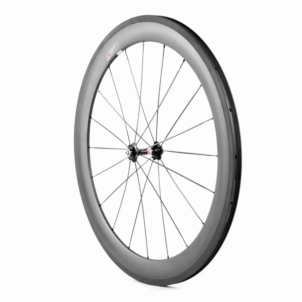 Excellent ruote in carbonio bici da corsa clincher wheel/rim 60mm depth 23 width china racing bike brompton best review bicycles wheel set 2