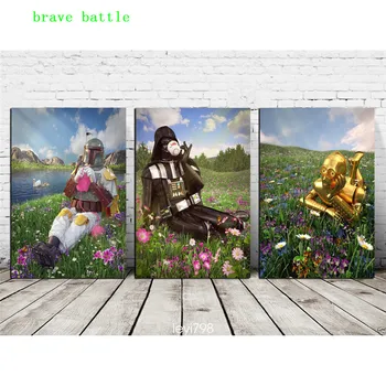 

Darth Vader Star Wars Storm Troope 3 Pieces Canvas Painting Print Living Room Home Decor Modern Wall Art Oil Painting Poster
