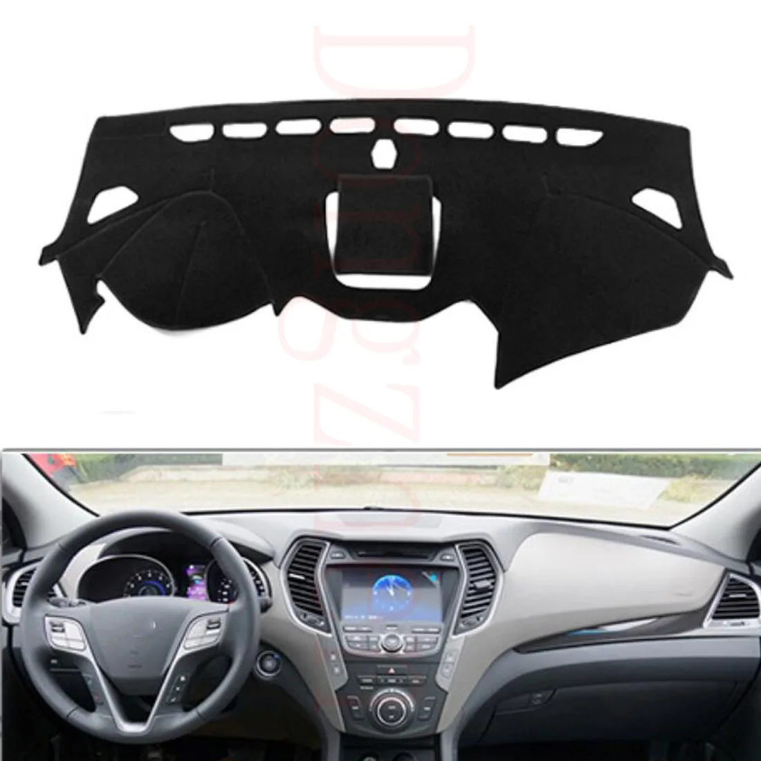 

Dongzhen Fit For HYUNDAI Santafe Grand 2013-2016 Car Dashboard Cover Avoid Light Pad Instrument Platform Dash Board Cover