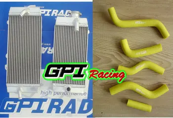 

GPI Aluminum Radiator +yellow hose for SUZUKI RMZ250 RMZ 250 2007 2008 2009 07 08 09