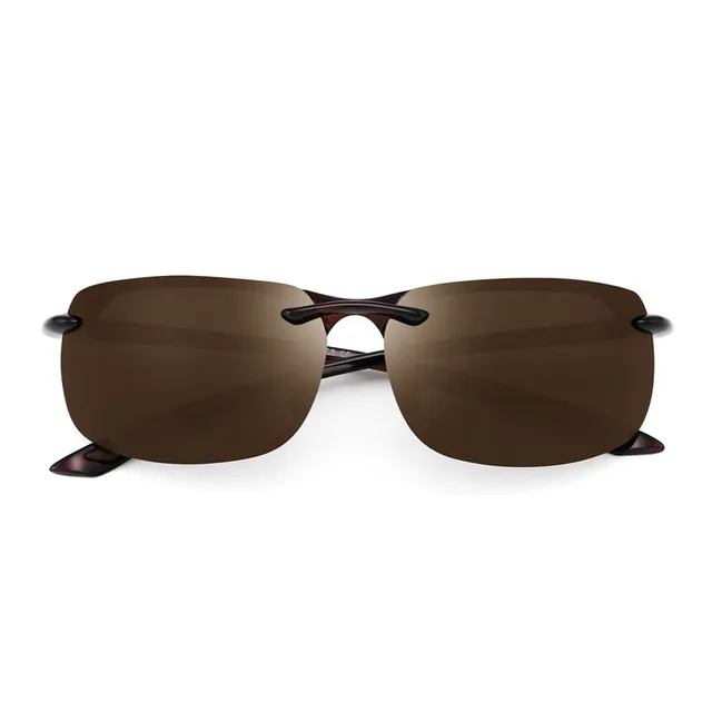 JM Sport Sunglasses for Men Women TR90 Rimless Unbreakable Frame for