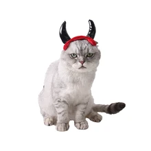 Новинка года аксессуары для домашних животных кошка собака милый маленький Дьявол шляпа модные аксессуары для домашних животных