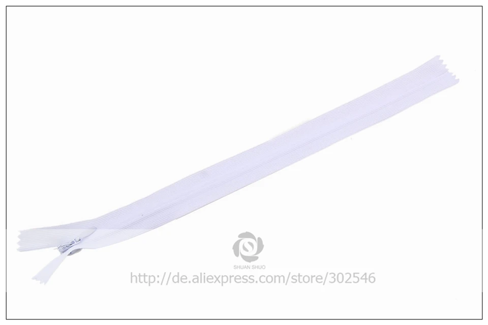 Шуан Shu 3# нейлоновая Скрытая застёжка-молния Экран сбоку Цвет невидимых застежек-молний для юбка Подушка листов 5 шт./пакет