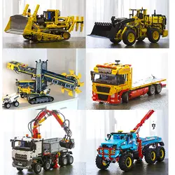 Technic 20004 20005 20006 20007 20008 20009 20010 20013 20015 20021 20056 20076 конструкторных блоков, Детские кубики грузовых автомобилей игрушки подарки