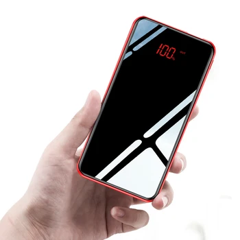 Super Slim 10000mAh Power Bank Dual USB Fast Charging Powerbank For Xiaomi mi iPhone Portable External