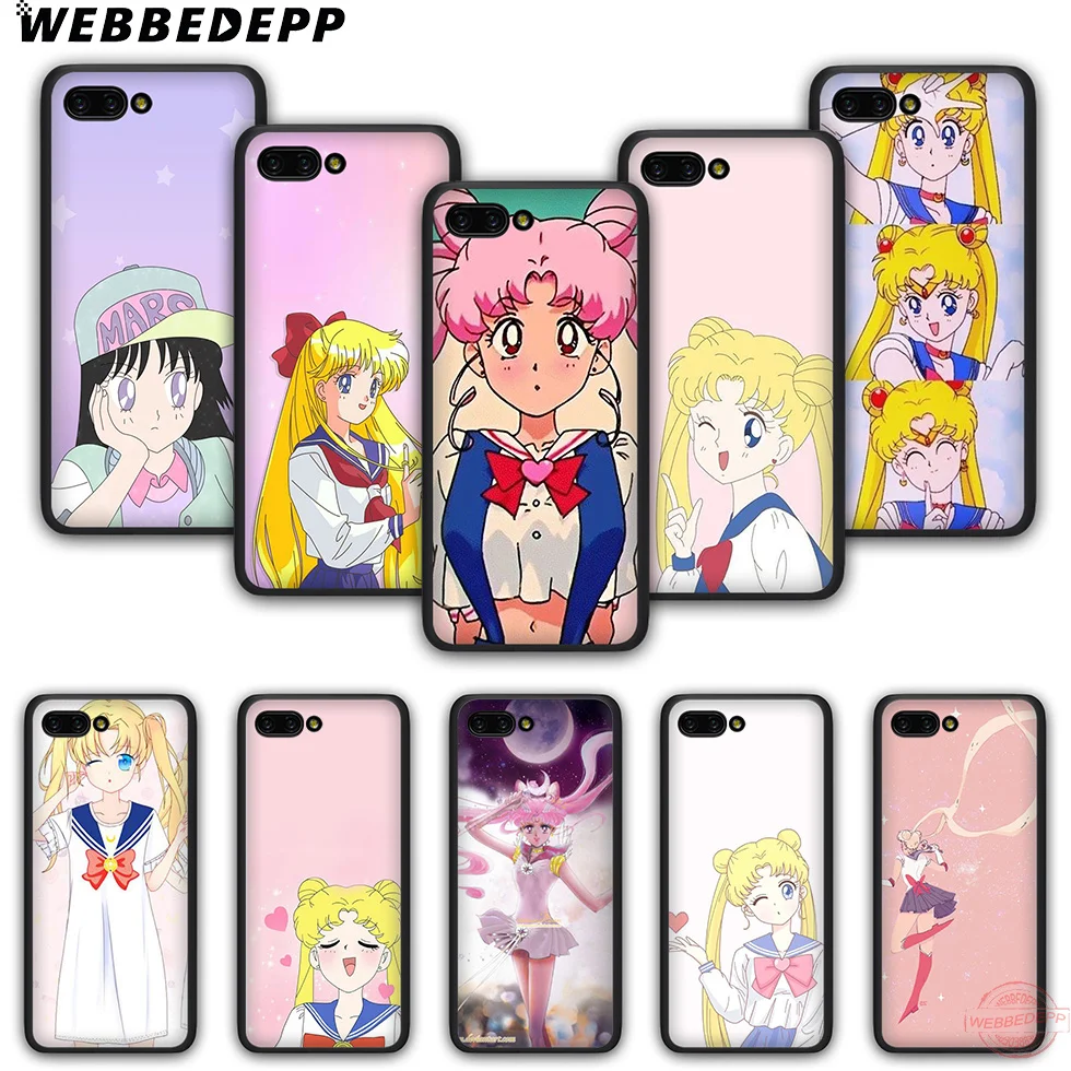 WEBBEDEPP Anime Sailor Moon TPU phone case for Honor 6A 7A 2GB/3GB Pro 7C 7X 8X 8C 9 10 Note10 8 Lite |