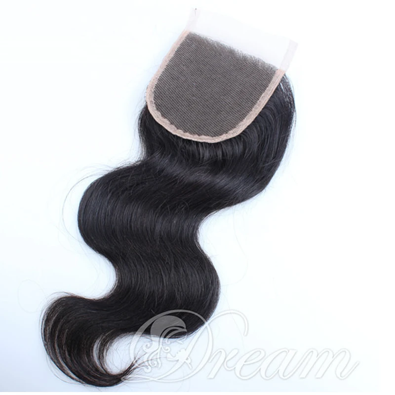 

Lace Top Closure Brazilian Body Wave Unprocessed Virgin Human Hair 3Part Hair Extension Bleached Knots ,Free Shipping by UPS