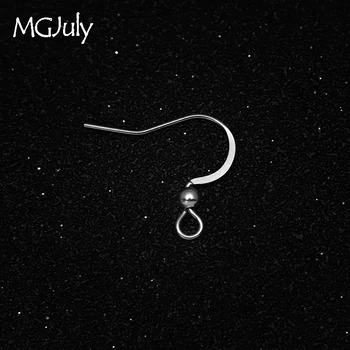 

50pc/Lot Earrings Parts Stainless Steel Ear Wire Hooks DIY Handmade Jewelry Findings Accessories Wholesale AC034