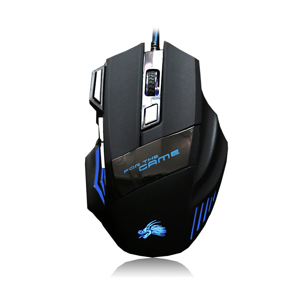 

Gaming Mouse Professional Wired Gaming Mouse 7 Button 5500 DPI LED Optical USB Computer Mouse Gamer Mice Silent for PC Laptop