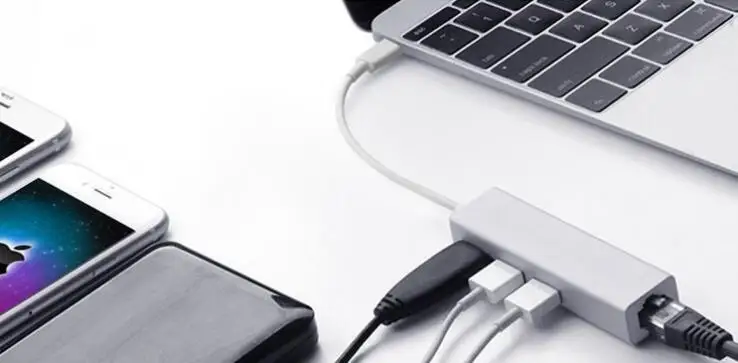 Kembona 4 в 1 USB Type-C концентратор с 1000 Мбит/с сетевой адаптер с портом Ethernet и 3* Порт USB 3.0 USB c концентратор для Macbook