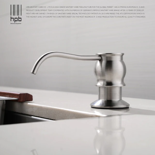 Hpb Brushed Kitchen Soap Dispensers Deck Mounted For Hpb Brushed Kitchen Soap Dispensers Deck Mounted For Built In Countertop Dispensador De Jabon Hp4502