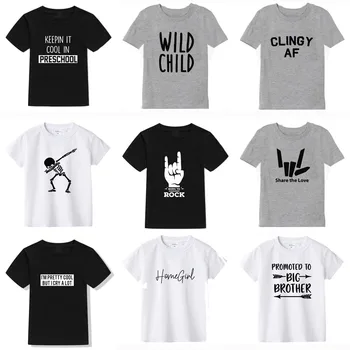 2019 New Summer Boys T Shirt Fashion Print Kids T Shirt For Boy Cotton Short Sleeve Baby Girls T Shirt Children's Clothes Brand 1