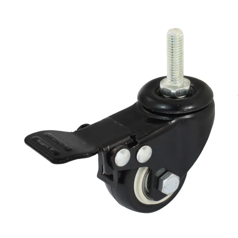

uxcell 1Pcs Shopping Cart 1.5" Rotary 8mm Thread Wheel Swivel Brake Caster for the Furniture,Shopping Cart Hot Sale