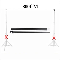Фотофон для фото студии Vedio фоновая поддержка поперечного бара 3 м аксессуары для студии