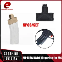 Элемент 5 штук 5,56 НАТО клетка быстро Журнал Mag ремень держатель для Airsofts M4/16 аксессуары EX291