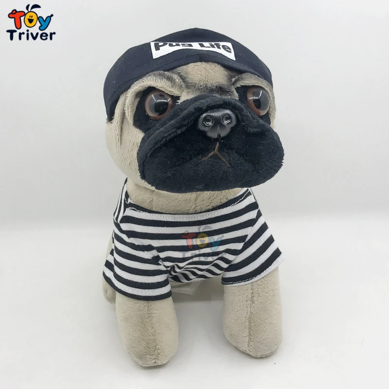 plush pug dog