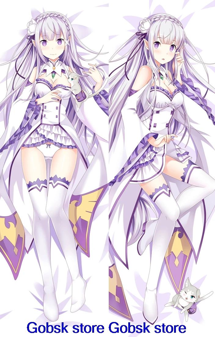 Июля обновление аниме Re Zero Hajimeru Isekai Seikatsu Emilia Rem Ram Beatrice Dakimakura наволочки