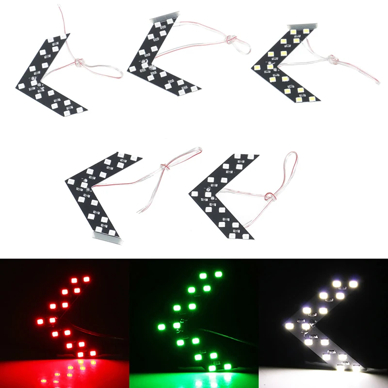 1 шт 14 SMD СВЕТОДИОДНЫЙ стрелка Панель для автомобиля зеркало заднего вида