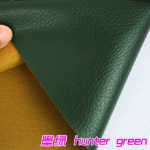 Hunter Green Big Lychee Pattern PU Synthetic Leather Faux Leather Fabric Upholstery Car Interior Sofa Cover 54″ Wide Per yard
