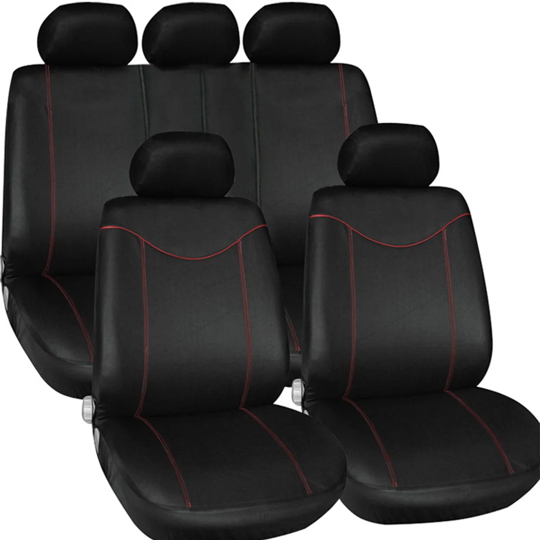 

Dewtreetali Car Seat Protector 11pcs Universal Four Seasons Seat Cover Car-styling Seat Cushion Interior Accessories Black